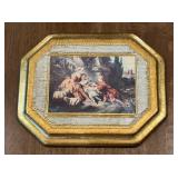(LR)ï¿½Vtg Italian Florentine Panelï¿½6ï¿½7