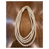 (LR)ï¿½Vtg Faux Pearl Necklace