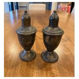 (DR)ï¿½Vtg Sterling Salt Shakersï¿½4.5ï¿½