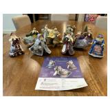 (LR)ï¿½Thomas Kinkade Santasï¿½4.5ï¿½