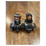 (LR)ï¿½Vtg Amish Figurinesï¿½3.5ï¿½2