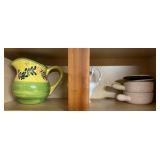 (K)ï¿½Ceramic Pitchers & Bowls Assortment.