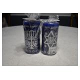Pair of New Happy Hanukkah Candles