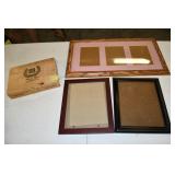 Picture Frames and Wood Cigar Box