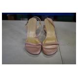 Collin Stuart Pink Strappy Heels 8