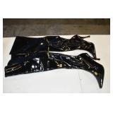 Black Patent Leather Thigh High Boots 8.5