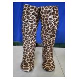 Fuzzy Giraffe Knee High Slouch Boots 8