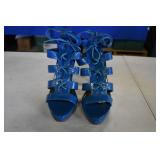 Michael Antonio Blue Strappy heels 8