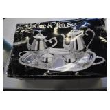 5 Pc Silver Plated Coffee & Tea Set