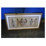 Framed Lithograph by Edna Hibel