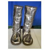 Silver Profoot Fur Lined Boots Love/Hate 9/9.5