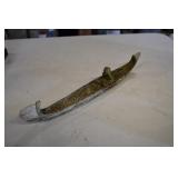 Vtg Soap Stone Dug Out Canoe