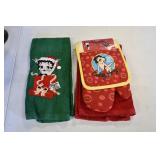 New Betty Boop Kitchen Set & Christmas Towel