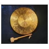 11-Inch Brass Gong With Mallet
