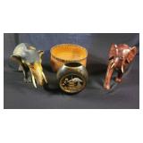 Chokin Vase and Decorative Items