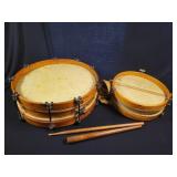 Two Vintage Snare Drums