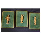 3 Chinoiserie Wall Plaques