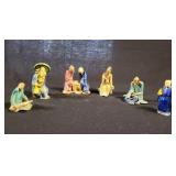 6 Oriental Mudmen Figurines