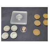 Coin Pendant and Button Cover Lot