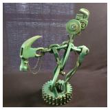 Upcycled Folk Art Horse Sculpture