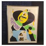 Joan Miro Abstract Surrealist Lithograph
