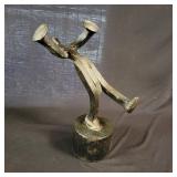 Folk Art Railroad Spike Sculpture