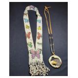 Beaded Necklace and Eagle Pendant