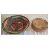 Two African Handwoven Baskets