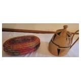 African Handwoven Basketry Set