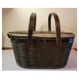 Woven Picnic Basket With Insert