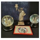 New York Snow Globes and Statue