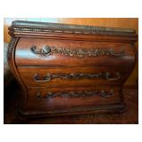 Vtg Bombe Style Chest w/Marble Top