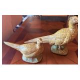 Vtg Pair of Pheasant Figurines by Arnel