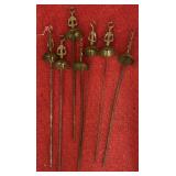 Brass Skewers with Turkey Motif