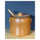 Vtg McCoy Brown Ceramic Bean Pot