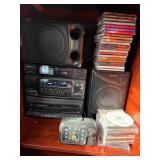 Sony Stereo System With CDs & Clock