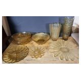 Amber Glassware Collection