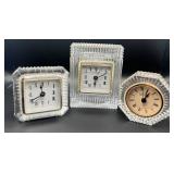 Three Vtg Clocks