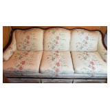 Vtg Bassett Floral Upholstered Sofa