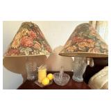 Vtg Glass Lamps & Decor