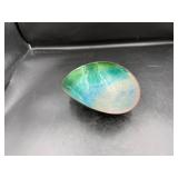 Handmade Enameled Copper Bowl