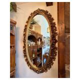 Ornate Oval Mirror