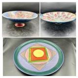 Handcrafted Ceramic Bowls and Plate by Susan de Ni