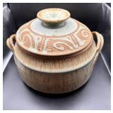 Handcrafted Stoneware Lidded Pot