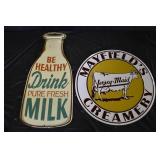 Repro Mayfeilds & Drink Milk Metal signs
