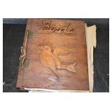 Vintage Wood Birds Scrapbook