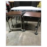 Rolling Typewriter Desks, Set of Two
