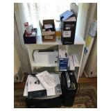Printers, Supplies, and Small Shelf