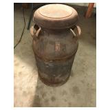 Vintage Metal Milk Jug with Handles
