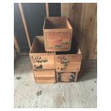 Vintage Wooden Apple Crates